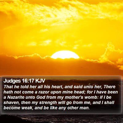 Judges 16 Scripture Images - Judges Chapter 16 KJV Bible Verse Pictures