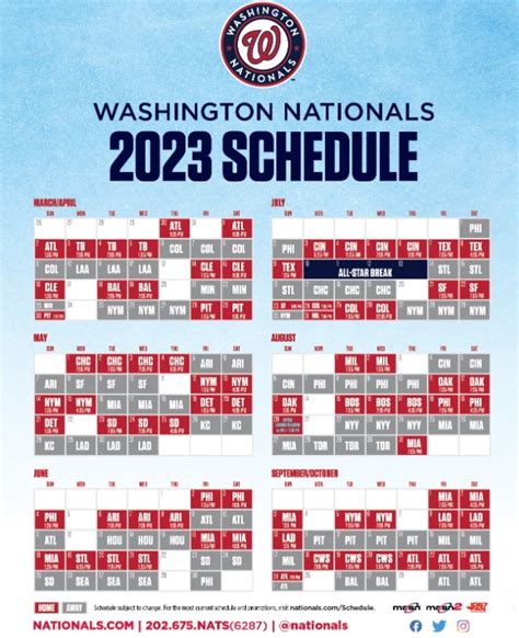 Washington Nationals release their 2023 game schedule! | TalkNats.com