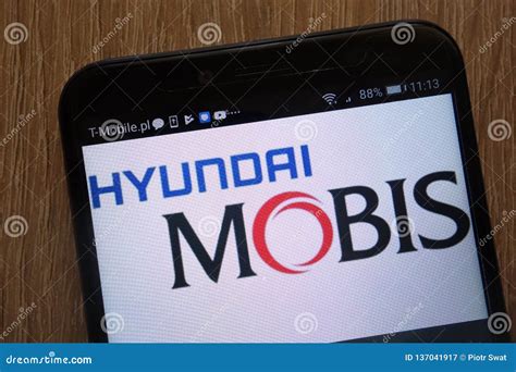 Hyundai Mobis Logo Displayed on a Modern Smartphone Editorial ...