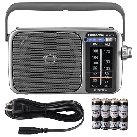 Buy Digital Village Panasonic RF-2400D / RF-2400 Portable FM/AM Radio with AFC Tuner + 4X ...