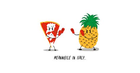 Pizza vs Pineapple - Pizza - T-Shirt | TeePublic