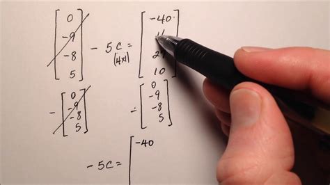 Solving Matrix Equations, Example 3 - YouTube