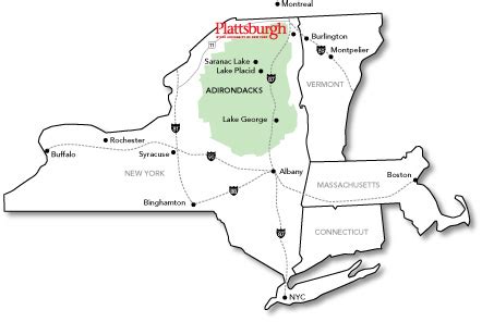 Suny Plattsburgh Campus Map - World Map Gray