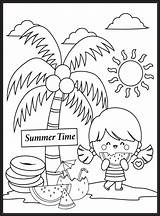 Summer Coloring Pages For Kids 23155138 Vector Art At Vecteezy sketch template