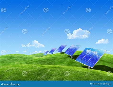 Eco - Solar energy stock illustration. Illustration of equipment - 14516344