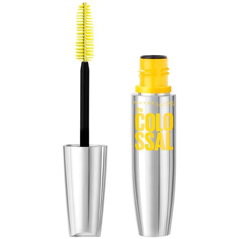 Maybelline Volum' Express The Colossal Washable Mascara, Volumizing, Platinum Black, 0.31 fl. oz ...