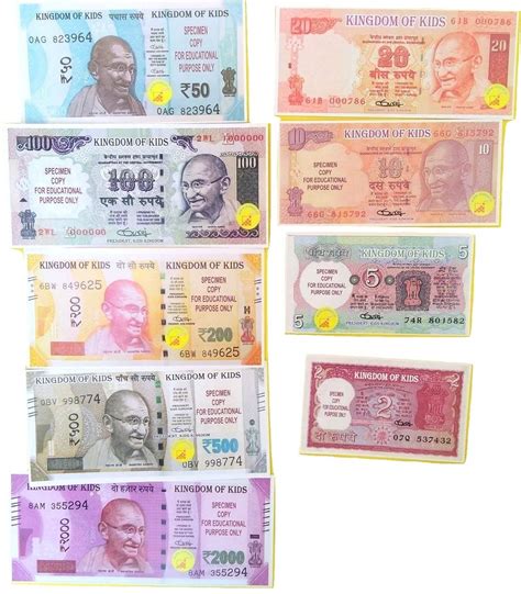 Buy E Shopping dummy Indian currency Notes 5 units for each Note all 2 ...