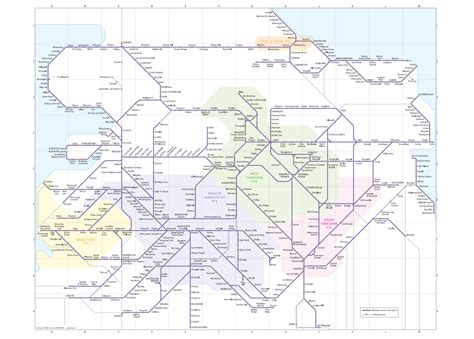 Northern Rail network map. [1384x990] : r/MapPorn