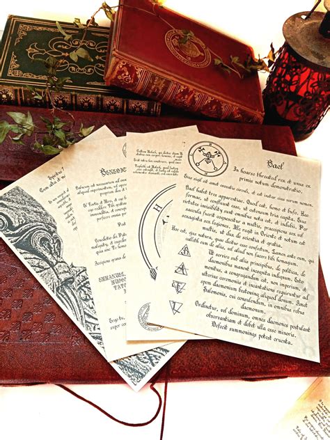 Demon Journal Pages Demonology Supernatural Ritual Latin - Etsy UK ...