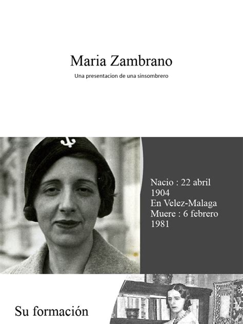 Powerpoint Maria Zambrano | PDF