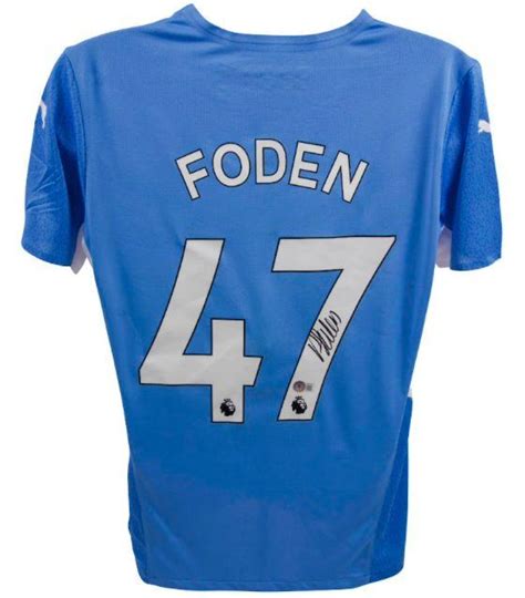 Phil Foden Signed Manchester City Home Jersey (Beckett) | Pristine Auction