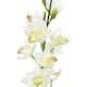 Set of 3 Cream White Artificial Cymbidium Orchid Flower Stem Tropical Spray 30in - 30" L x 5" W ...
