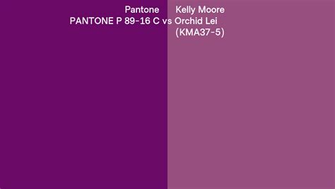 Pantone P 89-16 C vs Kelly Moore Orchid Lei (KMA37-5) side by side ...