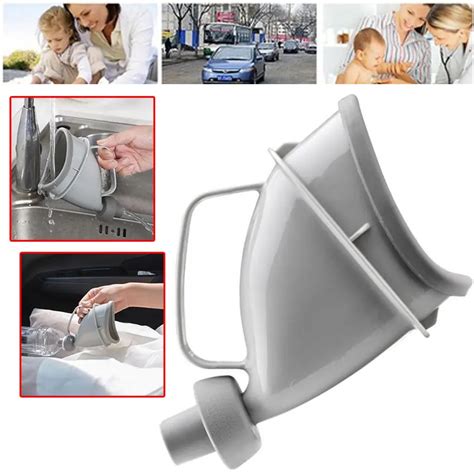 2018 Portable Mobile Standing Urinal Funnel Toilet Car Handle Urine Bottle For Man Woman Urine ...