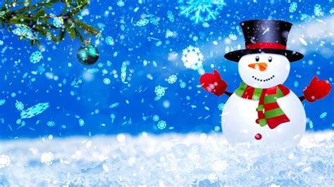 Snowman Zoom Background