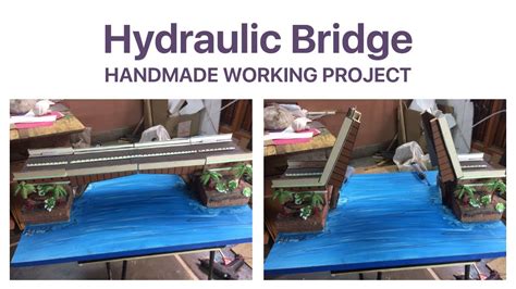 Hydraulic Bridge model | School Science Projects - YouTube