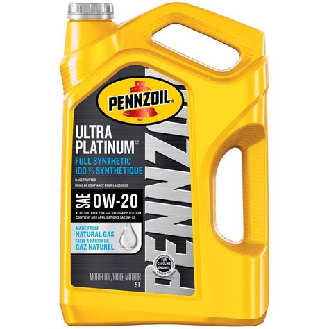 Pennzoil Ultra Platinum 0W20 5L | Walmart Canada