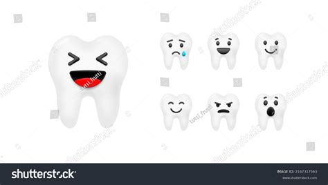 Teeth Set Emoji Smile Stock Illustration 2167317563 | Shutterstock