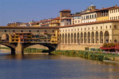 firenze, transportation, building exterior, ponte vecchio, bridge - man made structure, building ...