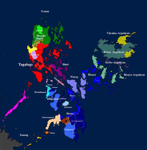 Greater Philippines language map (OLD) by Tondoempireball on DeviantArt