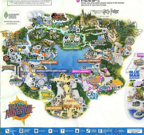 Theme Park Page - Park Map Archive - Universal Florida Park Map ...