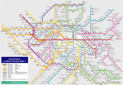 Mapa del Metro de Paris - Gran Resolución