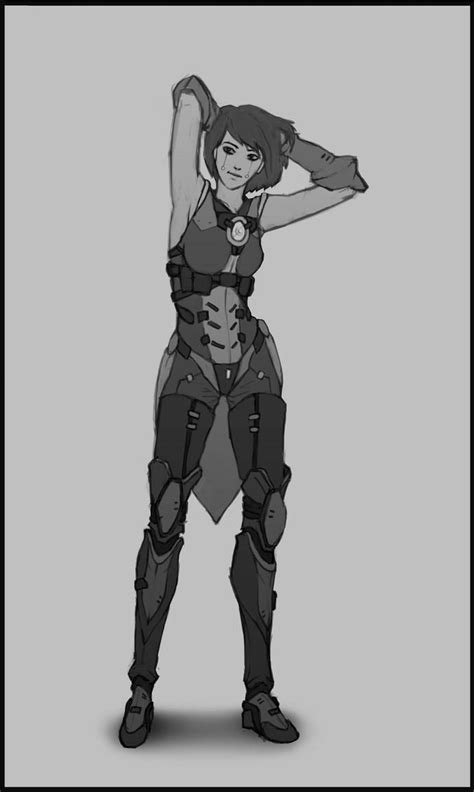 Sci-Fi Female Character Concept Art by ElKagaru on DeviantArt