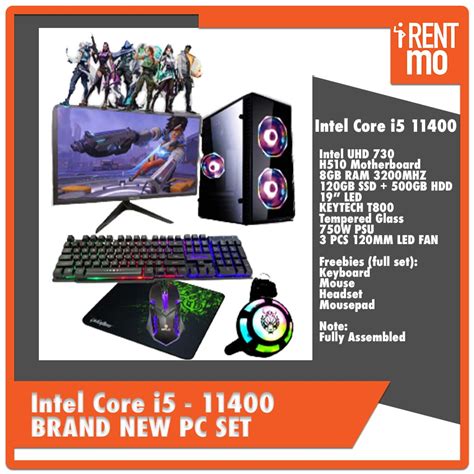 Intel Core i5 11th Gen PC Set Brand New - Buy, Rent, Pay in Installments