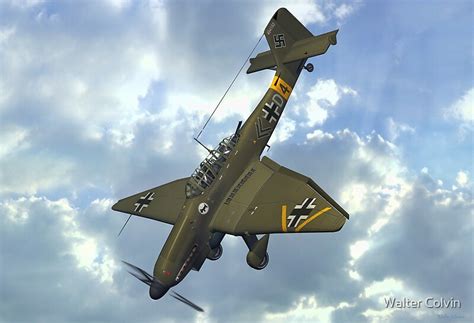 "Junkers Ju 87 Stuka" by Walter Colvin | Redbubble