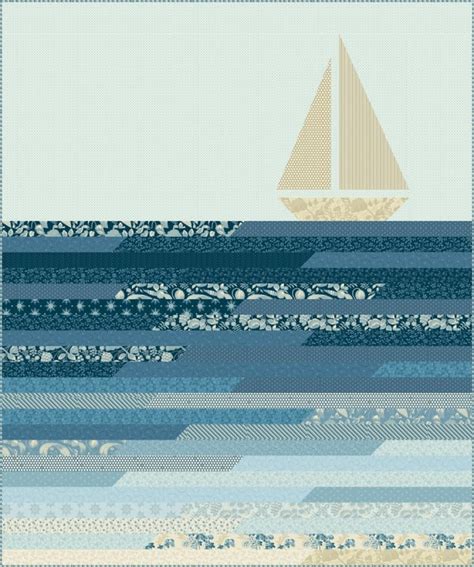 Sailboat Quilt Pattern by Laundry Basket Quilt