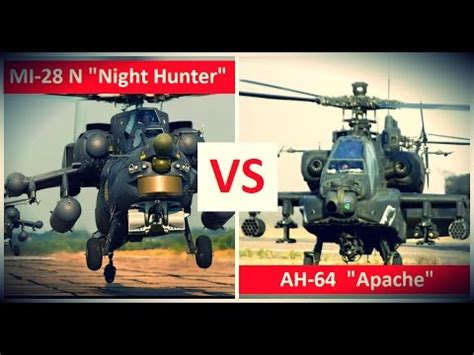 Russian MI-28 N "Night Hunter" vs US AH-64 "Apache" - comparison [with English subtitles] - YouTube