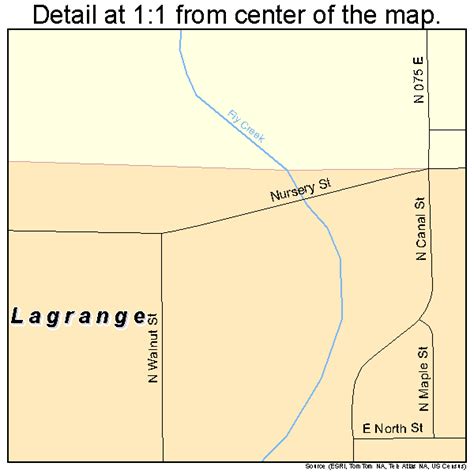 Lagrange Indiana Street Map 1840860