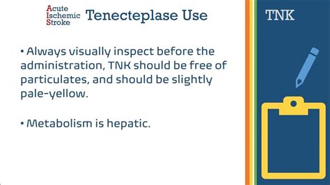 Tenecteplase Use In Acute Ischemic Stroke - YouTube