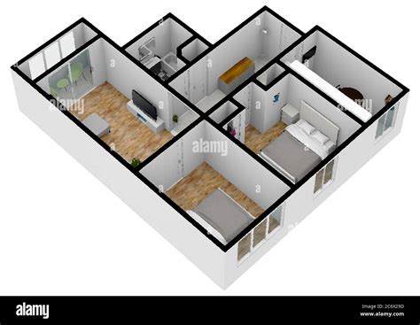 Floor plan 3d hi-res stock photography and images - Alamy