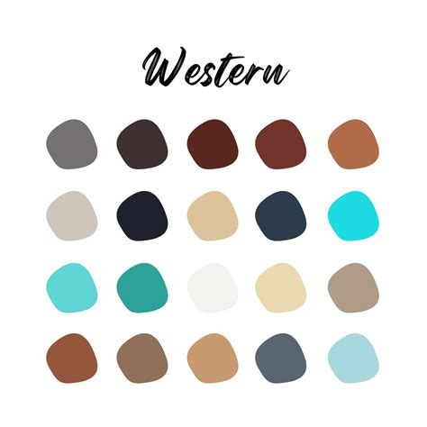 Western Digital Art Color Palette - Etsy