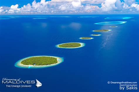 Beautiful Aerial Views of Maldives Island Resorts