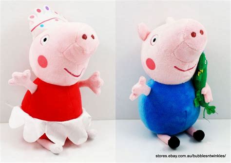 PEPPA PIG SOFT TOYS Plush Kids George Pig 2 Designs Cute & Cuddly | Peppa pig soft toy, Soft toy ...