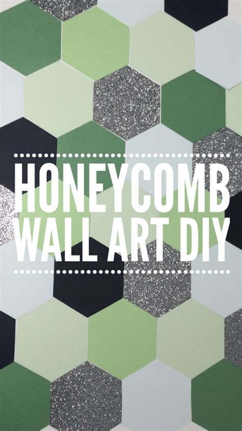 Honeycomb Wall Art DIY - MuffinChanel