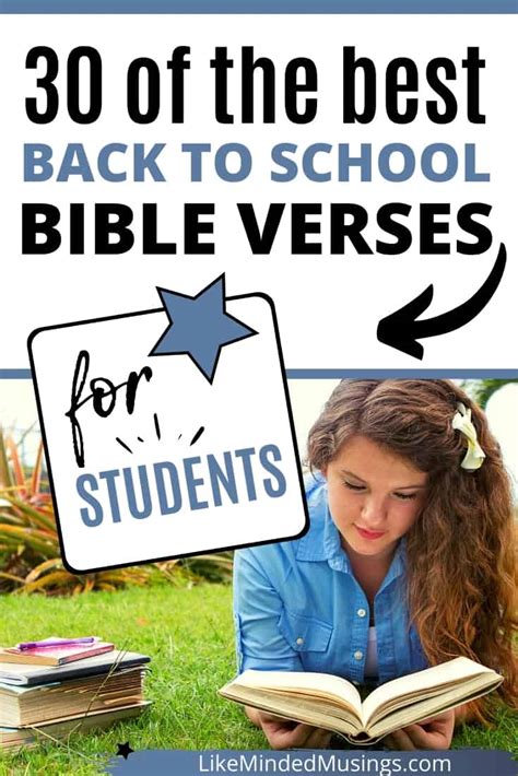 30 Of The Best Back To School Bible Verses For Students - Like Minded ...