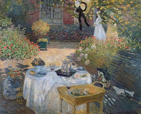 The Luncheon: Monet's garden at Argenteuil, c.1873 | Reproductions of ...