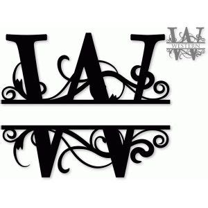 Silhouette Design Store: 'w' Monogram | Free monogram fonts, Cricut ...