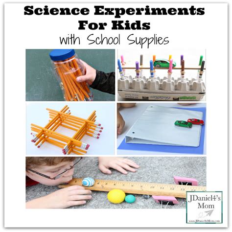 Science Experiments For Kids with School Supplies