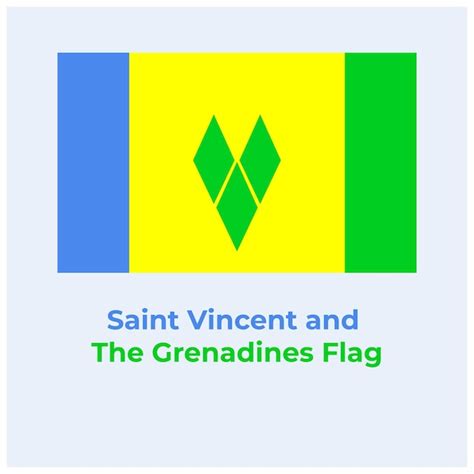 Premium Vector | The saint vincent flag