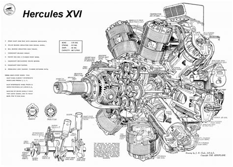 Radial Engine Diagram | Radial engine, Aircraft engine, Technical illustration