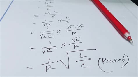 Q-factor formula prove/Electrical Circuits 2/RLC series circuit/ Electrical 3rd semester - YouTube