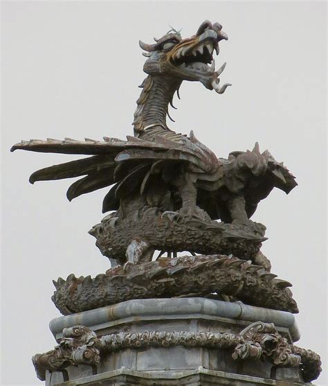 The grandest of Welsh dragon statues is that on top of Cardiff City Hall, a huge beast, with a ...