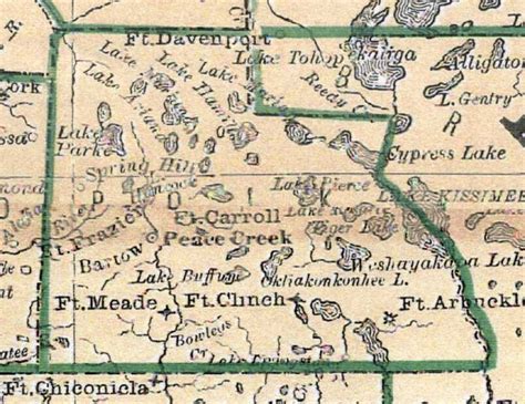 Polk County Map 1880