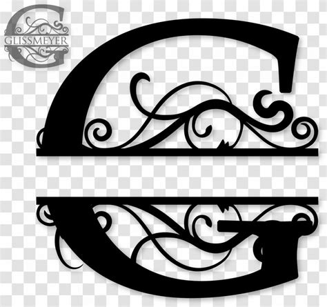 Letter Monogram C Initial Clip Art - Cricut - Fancy Classic Wedding Transparent PNG