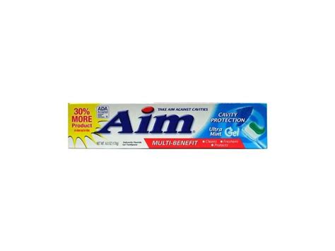 AIM Cavity Protection Gel Toothpaste - 6 oz - Mint Ingredients and Reviews