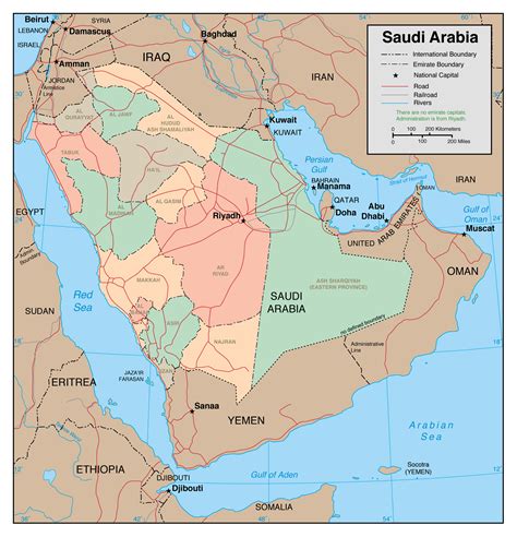 Maps of Saudi Arabia | Detailed map of Saudi Arabia in English ...